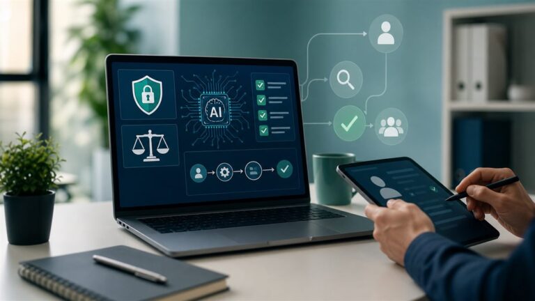 IA responsável com privacidade, revisão humana e transparência visual