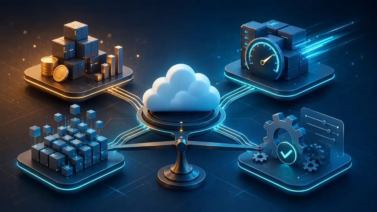 Equilíbrio entre custo, desempenho, escala e operação em cloud computing