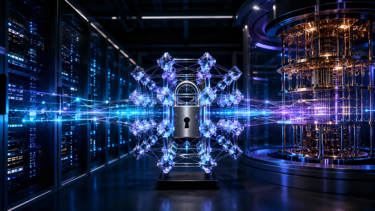 Estrutura cristalina protege dados entre servidores e um computador quântico