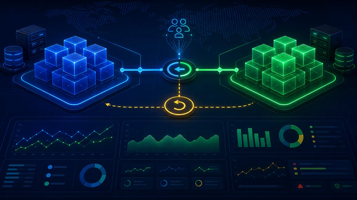 Deploy gradual acompanhado por métricas e uma rota de rollback