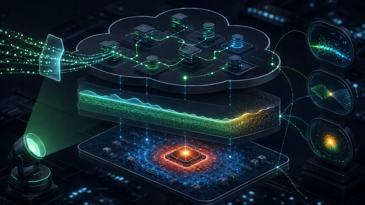 Serviços em nuvem são observados por camadas de rastreamento de requisições, memória e uso de processamento