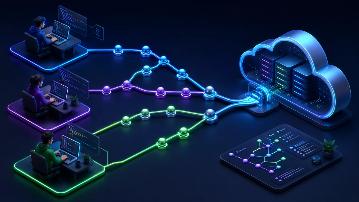 Fluxo colaborativo com Git e repositório remoto
