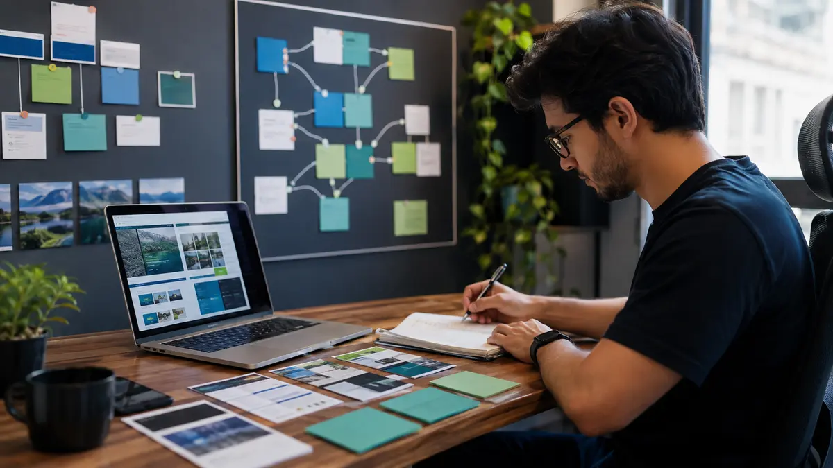 Estudante organiza um plano de estudos e desenvolve projetos para o portfólio
