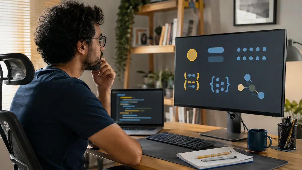 Desenvolvedor estuda representações visuais de diferentes tipos de dados em Python